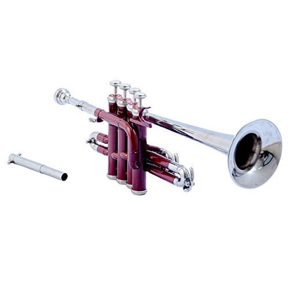 Trumpet, piccolo, sib, red and nickel