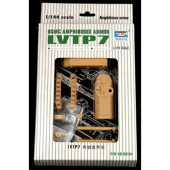 Trumpeter 0104 USMC LVTP7 Amphibious Assault Vehicle 1/144 Scale Model Kit