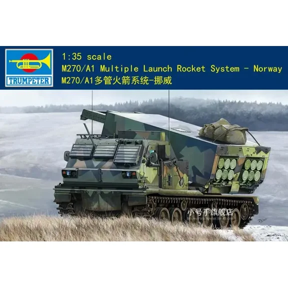 Trumpeter 01048 1/35 scale M270/A1 Mutiple Launch Rocket System-Norway