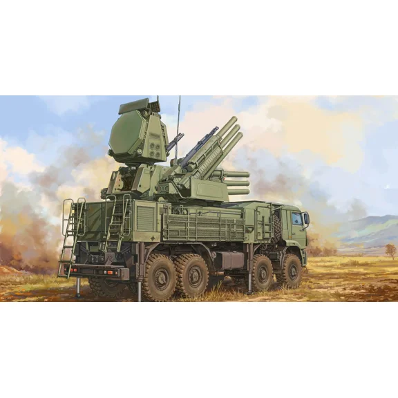 Trumpeter 01061 1/35 Russian 72V6E4 Combat Unit of 96K6 Pantsir-S1 ADMGS (w/RLM SOC S-band Radar) plastic model kit