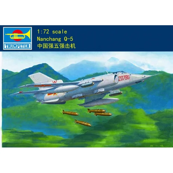 Trumpeter 01686 1/72 Chinses PLA Nanchang Q-5 Attack Aircraft Assembly Model Kit