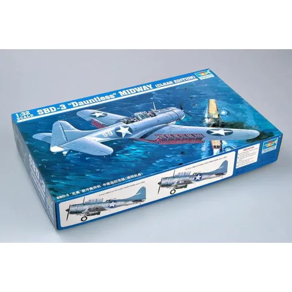 Trumpeter 02244 1/32 SBD-3 Dauntless MIDWAY(CLEAR EDITION) Assembly Model Kit