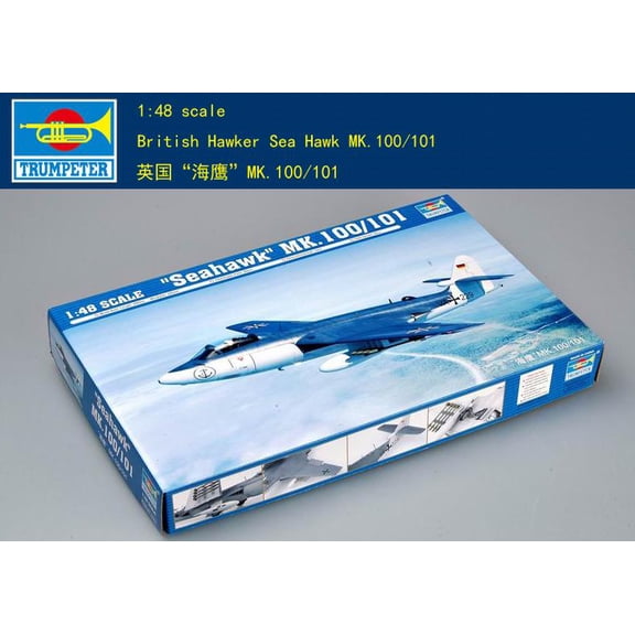 Trumpeter 02827 1/48 Scale Hawker Sea Hawk Mk.100/101 Plastic model