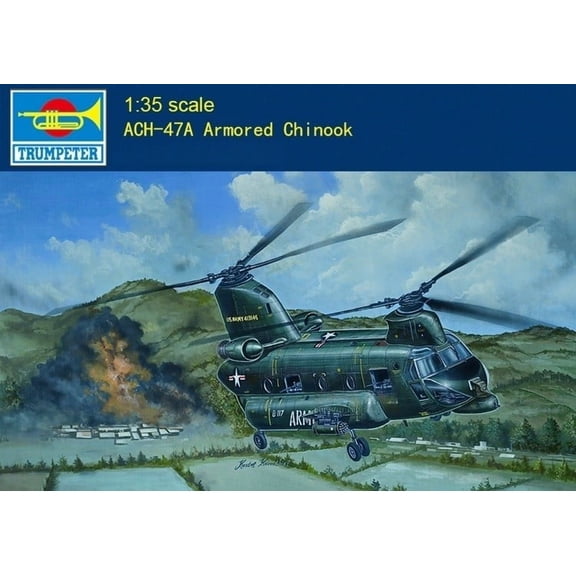 Trumpeter 05113 1:35 ACH-47A Armored Chinook Helicopter Gunship Model Kit