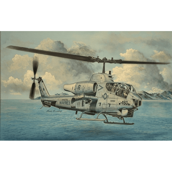 Trumpeter 05117 1:35 AH-1W Super Cobra (Turned Exhaust) Helicopter Model Kit