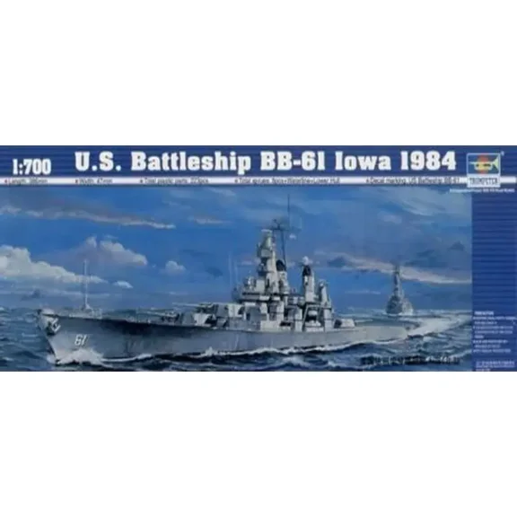 Trumpeter 05701 1/700 US Battleship BB-61 Iowa 1984 - Scale Model Kit