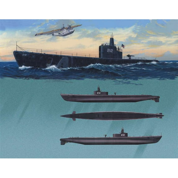 Trumpeter 05905 US Submarine Gato SS-212 1/144 Scale Plastic Model Kit