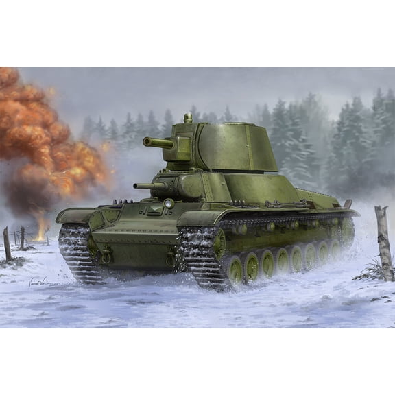 Trumpeter 09591 1/35 E-100 Soviet T-100Z Heavy Tank Model Kit