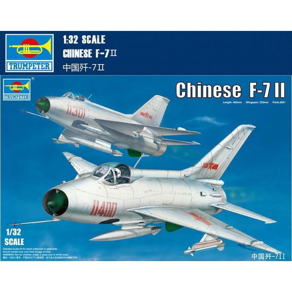 Trumpeter 1/32 02216 PLA Fighter F-7II Assemble Plastic Model Kit