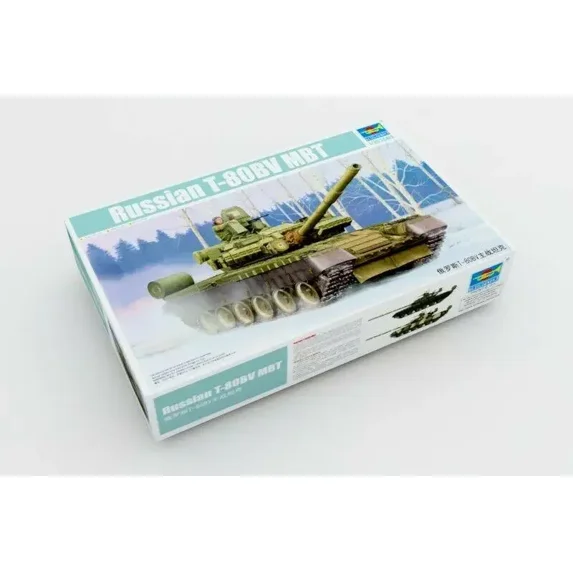 Trumpeter 1/35 05566 Russian T-80 BV MBT Assembly Model Kit