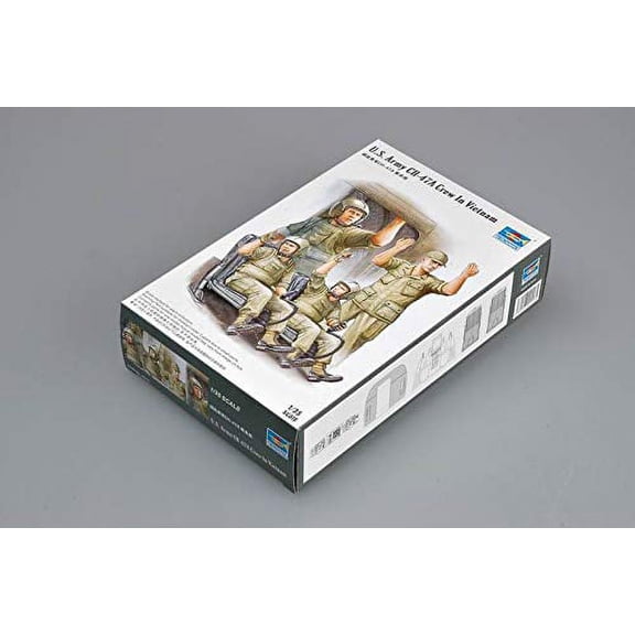 Trumpeter 1/35 US Army CH47 Helicopter Crew Vietnam Figure Set (Pack of 4)