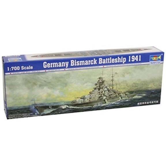 Trumpeter 1/700 German Bismarck Battleship 1941 Model Kit