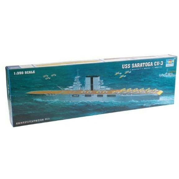 Trumpeter 1350 USS Saratoga CV3 Aircraft Carrier Model Kit