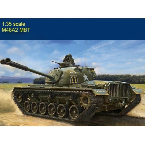Trumpeter 63532 1/35 M48A2 MBT Patton Tank Assembly Model plastics kit