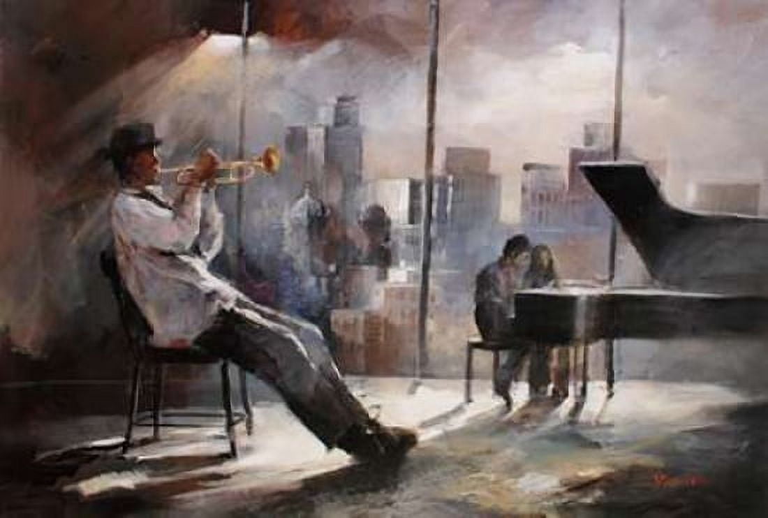 Trumpeter Canvas Art - Willem Haenraets (12 x 18)