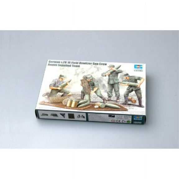 Trumpeter 426 German Field Howitzer Carrying Crew 1/35 Scale Model Figures