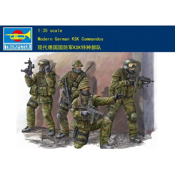 Trumpeter Model 00422 1/35 Modern German KSK Commandos plastic model kit