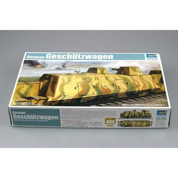 Trumpeter Models German Geschutzwagen Cannon Railcar New