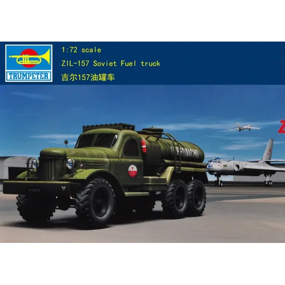 Trumpeter model 01102 1/72 Zil-157 Soviet Fuel Truck plastic model kit