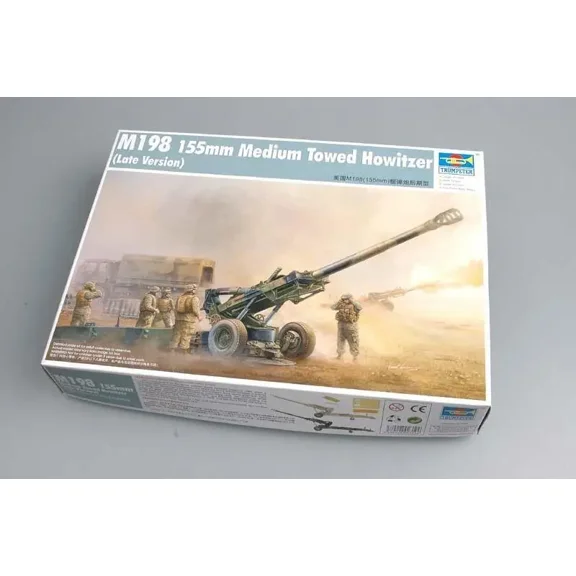Trumpeter model 02319 1/35 M198(155mm) Medium Towed Howitzerr late plastic model kit