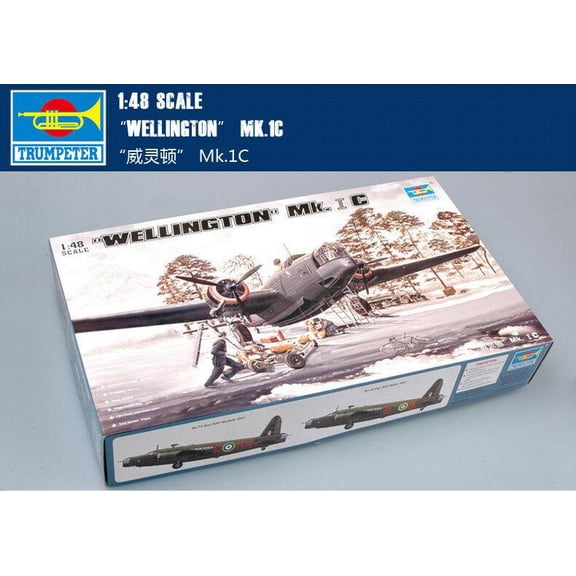 Trumpeter plane kit 02808 1:48 scale WELLINGTON MK.1C aircraft