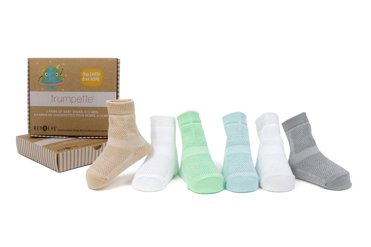 Trumpette Baby Boy, Baby Girl Recycled Mesh Top Baby Sock Gift