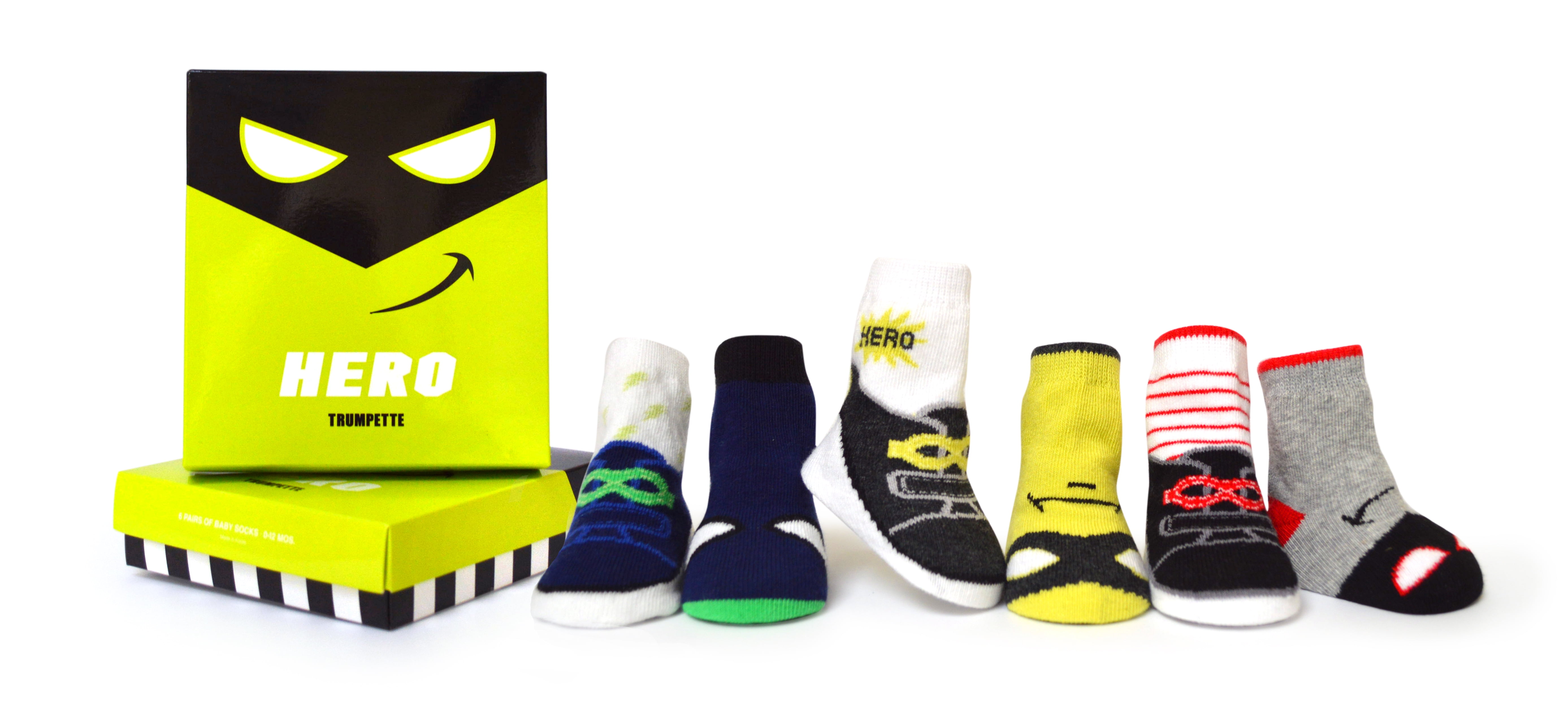 Trumpette Baby Boys Hero Socks, 6Pack