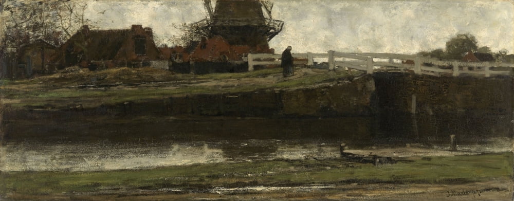 Truncated Windmill Canvas Art -  (24 x 18)