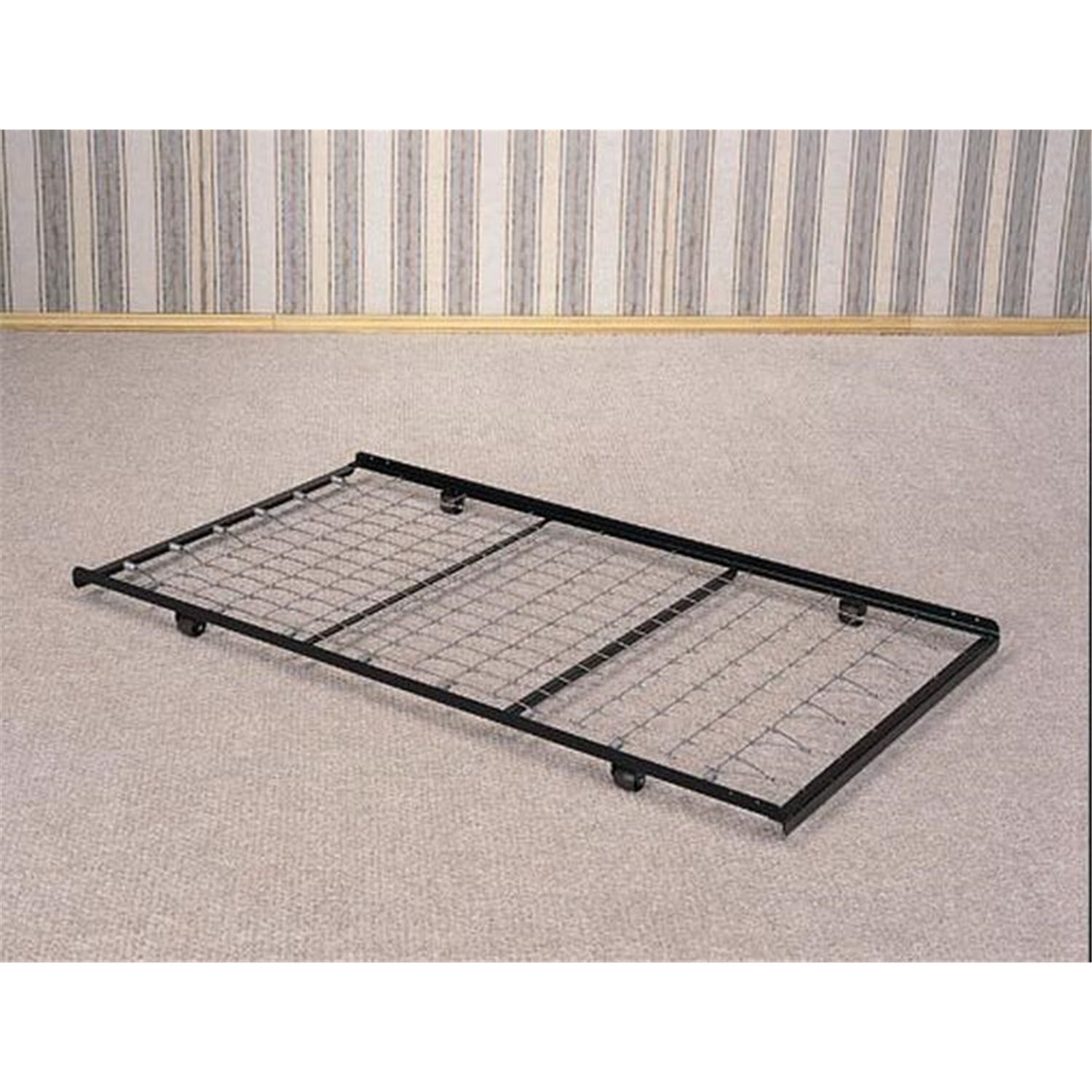 Sleek Twin-Size Metal Daybed Frame with Roll-Out Trundle
