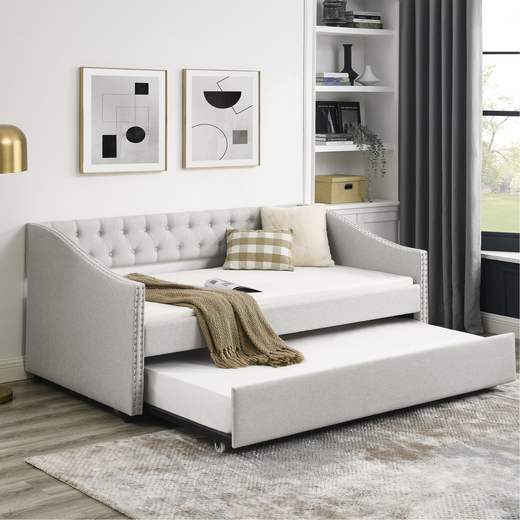 Trundle For Extra Bed Studio Apartment Ergonomic Design Photo Inspiration