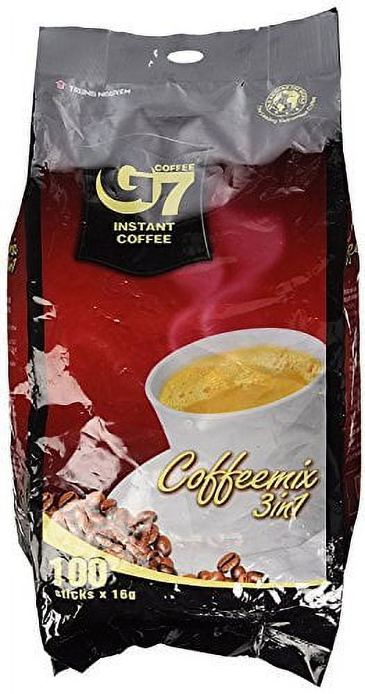 Trung Nguyen G7 3-in-1 Instant Premium Vietnamese Coffee, 100 Servings/Satchets
