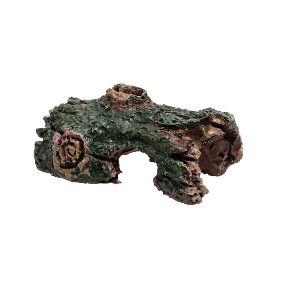Trunk Aquarium, Aquarium Driftwood Ornaments Resin Wood Trunk Fish Tank Decoration Betta Fish Hideout Caves Decorations for Turtles, Reptiles 2.0"x1.3"x0.8" Home Decor