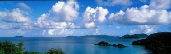Trunk Bay St John US Virgin Islands Canvas Art - Panoramic Images (36 x 12)
