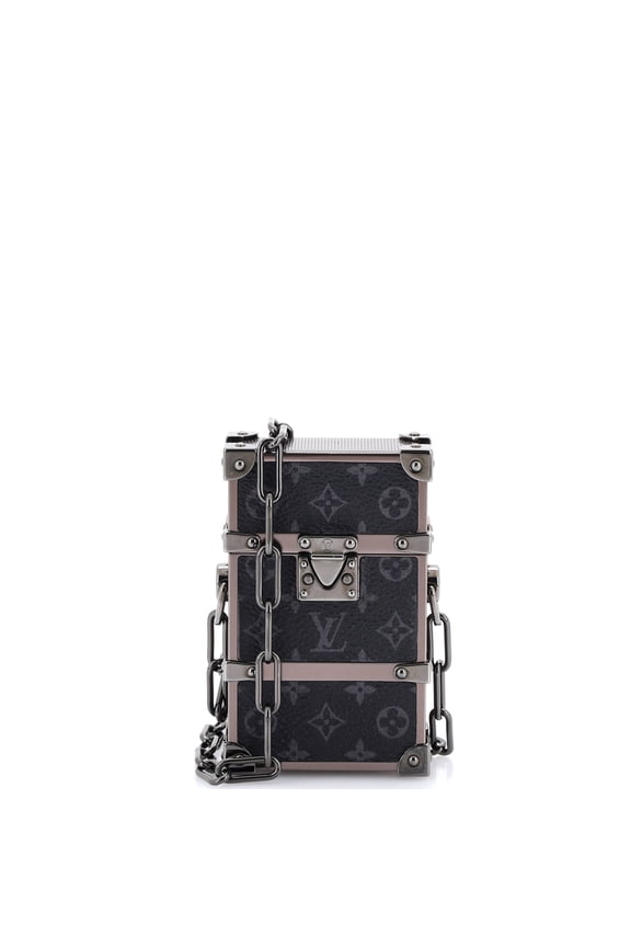 Trunk Box Pouch Monogram Eclipse Canvas By Rebag