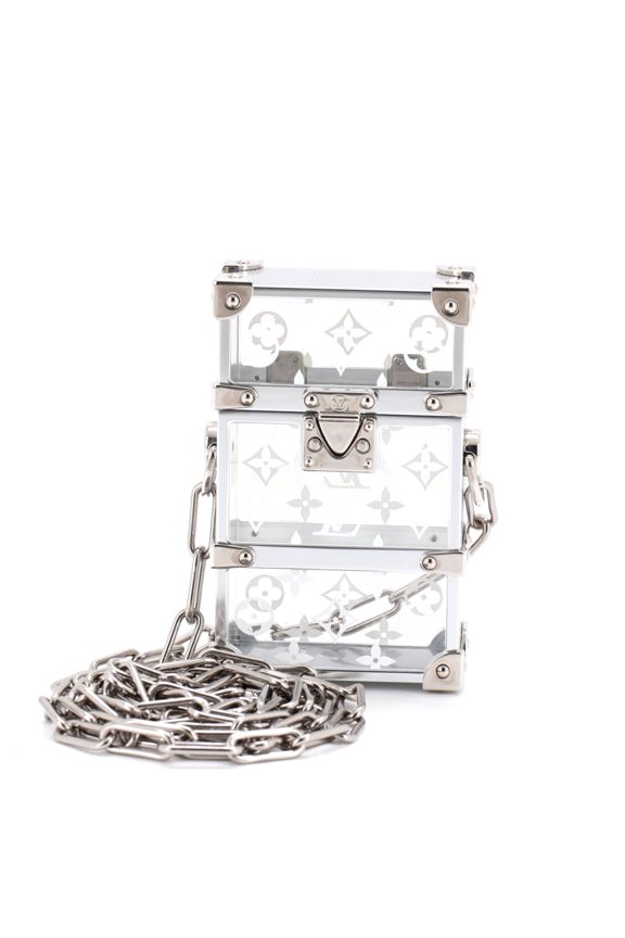 Trunk Box Pouch Monogram Plexiglass By Rebag