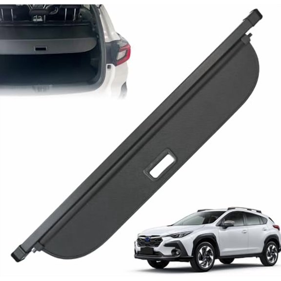 Trunk Cargo Cover for Subaru Crosstrek 2024-2025 2026, with Carbon Fiber Texture Ends, Anti - Peeping Retractable Security Shade for Privacy, Crosstrek Accessories