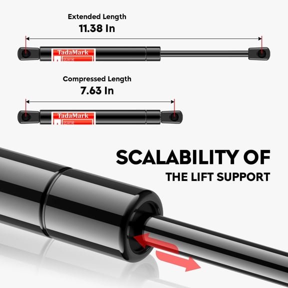 Trunk Lift Struts for Dodge Challenger 2008-2018 2 Pcs Metal Gas Spring Shock