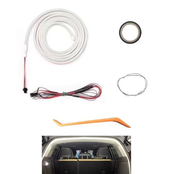 Trunk Lighting System Multifuntional LED Lighting Strips Colorful Flexible LED Light Silicone Texture for Any Vehicle