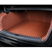 Trunk Mat Compatible with Mercedes GLE SUV GLE300 GLE350 GLE450 GLE400 GLE250 2020-Newest 5-Seater with 34/32/34 Backseat Trunk Liner Custom Fit Brown