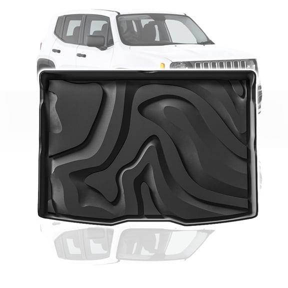 Trunk Mat for Jeep Renegade 2015-2024 Cargo Mat TPE All-Weather Tasteless, Durable and Easy to Clean