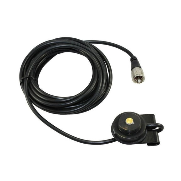 Trunk Mount Black NMO for Mobile Radio Antenna. For Icom Kenwood Vertex Maxon, Etc. 17' RG58 Coaxial Cable And Assembled PL259 Connector. TRAM 1246B