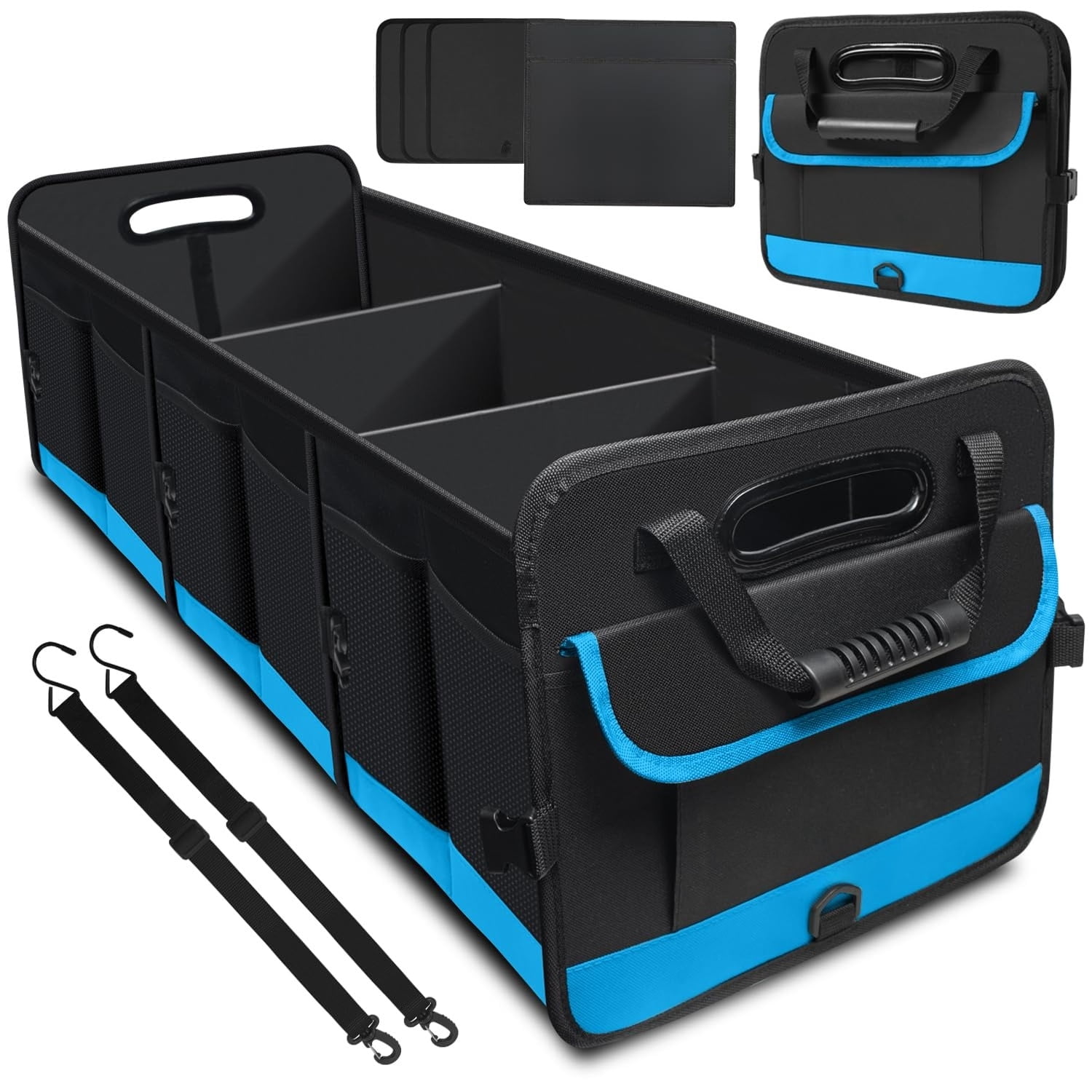 Trunk Organizer - 95L Extra Large Capacity SUV Cargo Storage ...