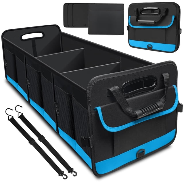 Trunk Organizer - 95L Extra Large Capacity SUV Cargo Storage ...