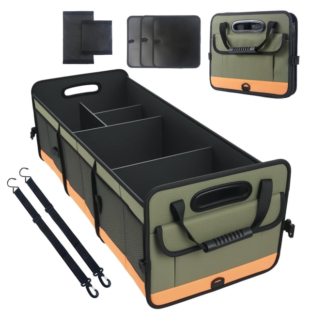 Trunk Organizer - 95L Extra Large Capacity SUV Cargo Storage ...