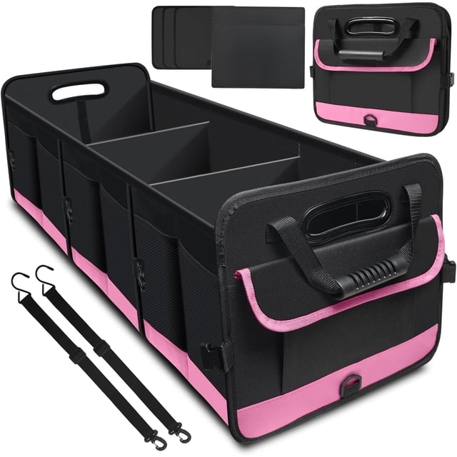 Trunk Organizer for Car, 95L Large Capacity Car Storage Organizer with ...