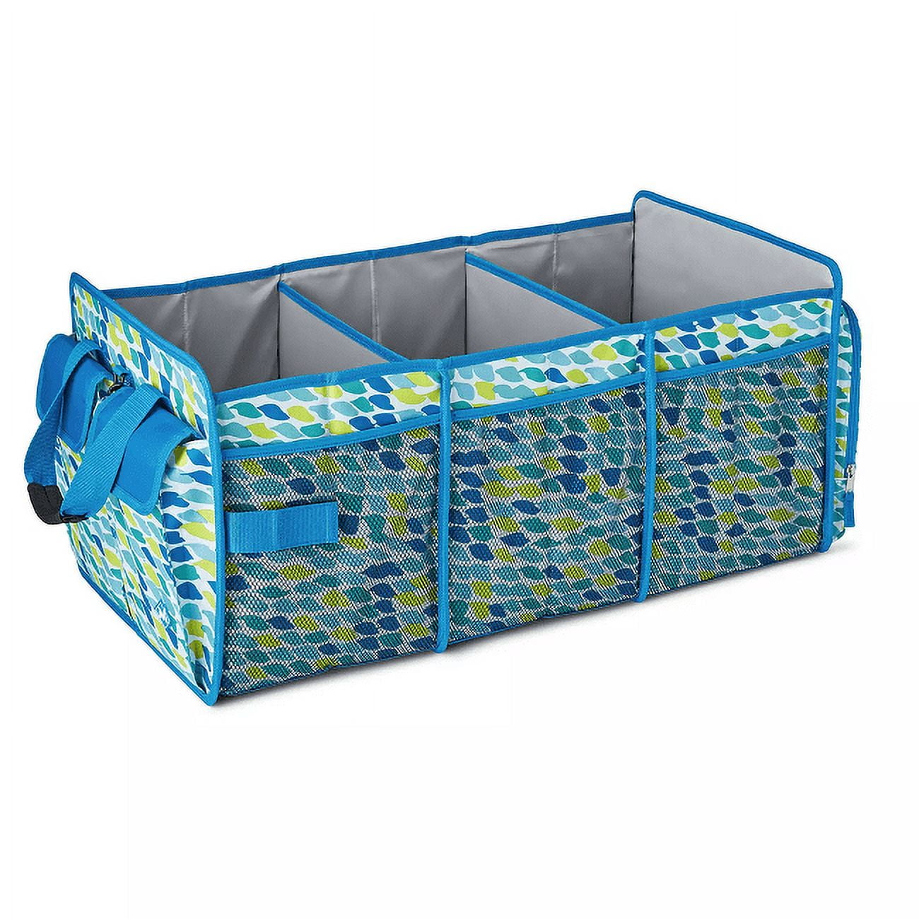 Dsw 3 compartment car 2024 trunk organizer foldable storage cooler
