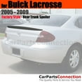 thumbnail image 1 of Trunk Spoiler Compatible With 2005 2006 2007 2008 2009 Buick Lacrosse All Factory Style Lip Painted Color WA8555 Black Onyx, 1 of 1