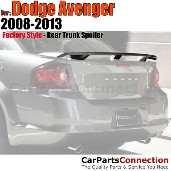 Trunk Spoiler Compatible With 2008 2009 2010 2011 2012 2013 Dodge Avenger All Factory Style Painted Color PBL Modern Blue