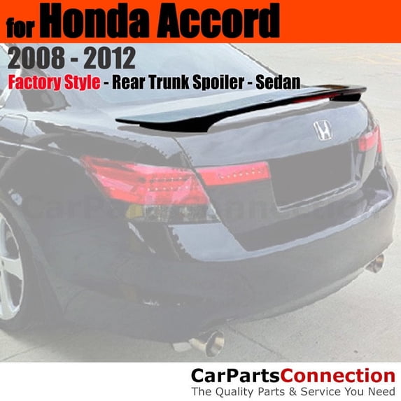Trunk Spoiler Compatible With 2008 2009 2010 2011 2012 Honda Accord Sedan Factory Style Painted Color B536P Royal Blue Pearl