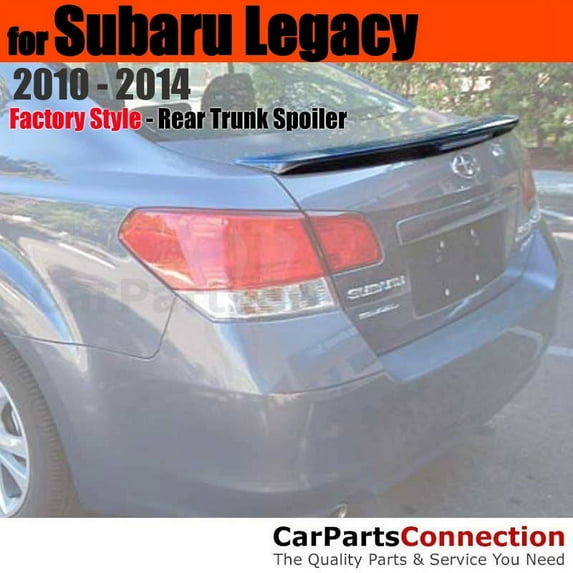 Trunk Spoiler Compatible With 2010 2011 2012 2013 2014 Subaru Legacy Sedan Factory Style Painted Color F3T Graphite Gray Met